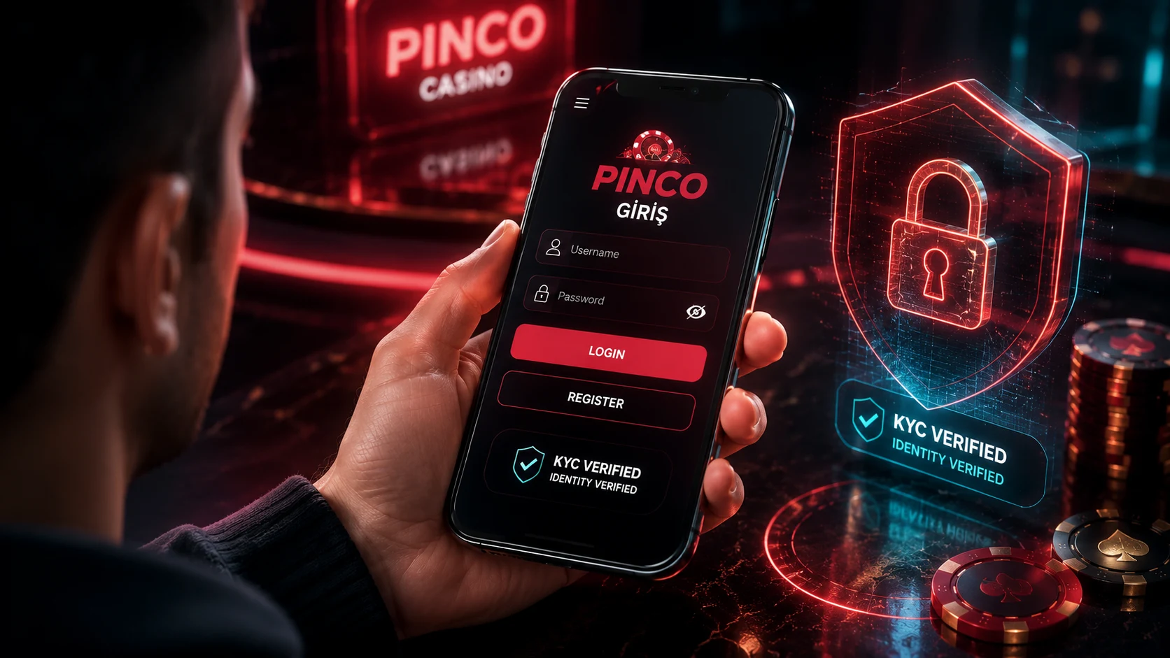 Pinco kayıt formunda üyelik bilgileri ve doğrulama adımları